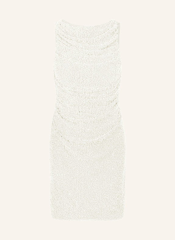 APART Perlenbesticktes Abendkleid CREME