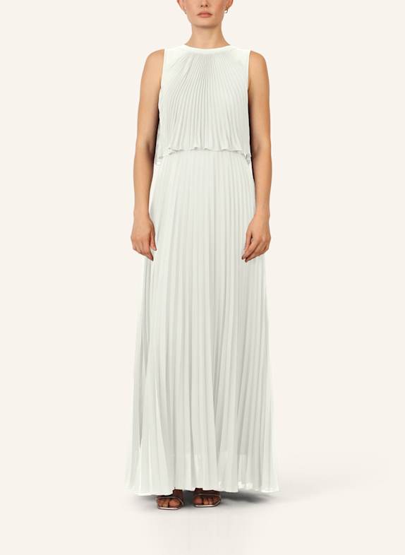 APART Abendkleid mit Plissees CREME