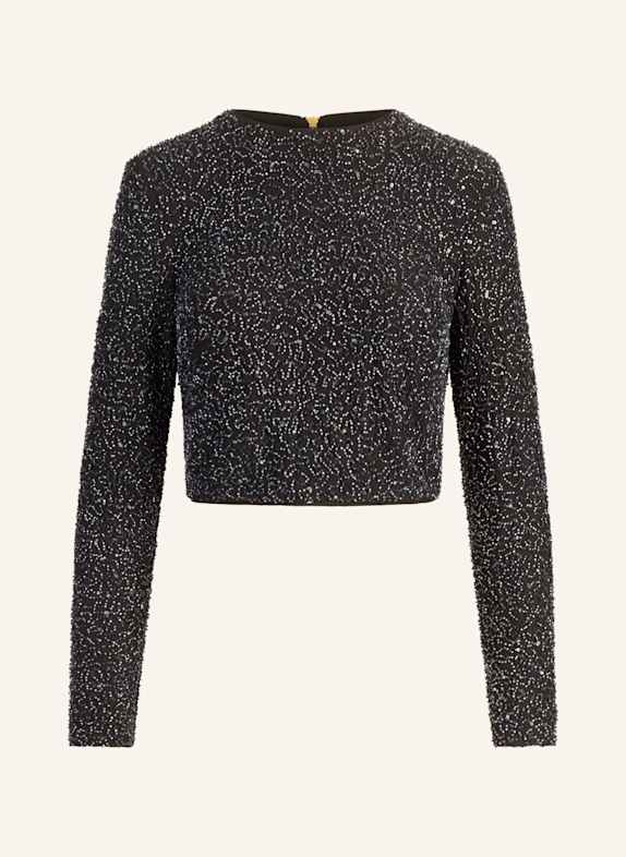 APART Blusenshirt mit Schmuckperlen SCHWARZ/ DUNKELBLAU