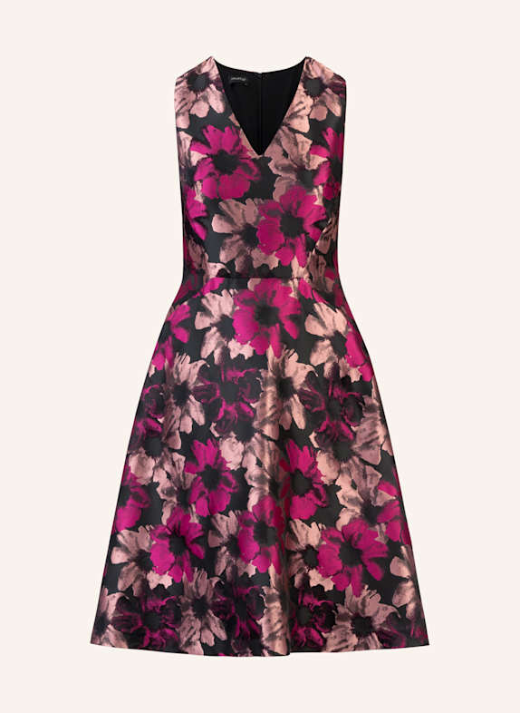 APART Jacquardkleid SCHWARZ/ SILBER