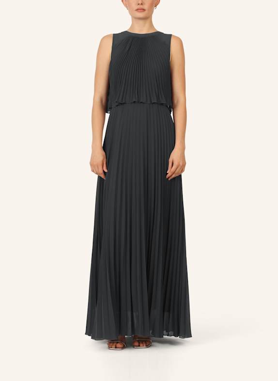 APART Abendkleid mit Plissees SCHWARZ