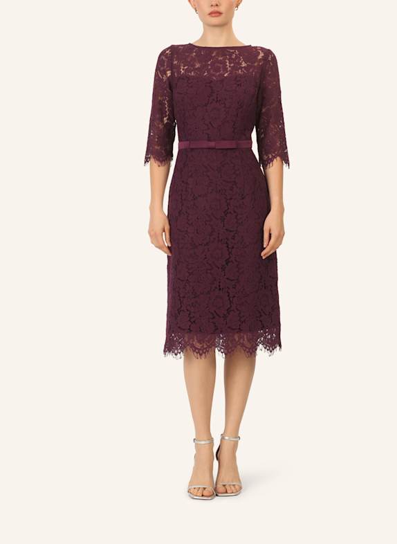 APART Spitzenkleid DUNKELLILA