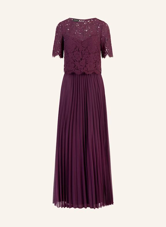 APART Abendkleid mit Spitzenjacke DUNKELLILA