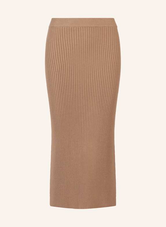 APART Rippenstrickrock CAMEL
