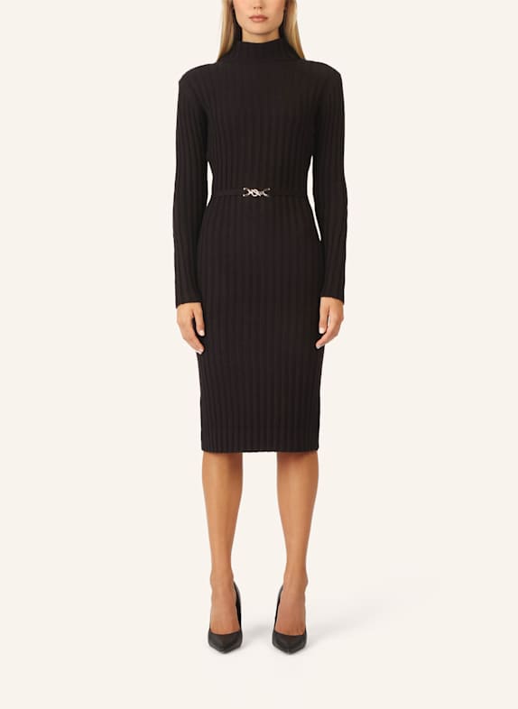 APART Midistrickkleid SCHWARZ