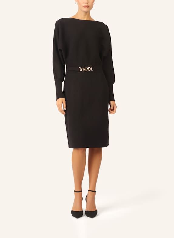 APART Strickkleid SCHWARZ