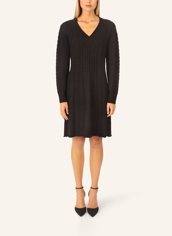 APART Strickkleid SCHWARZ