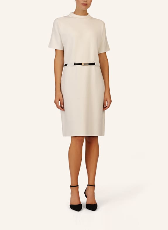 APART Strickkleid mit Gürtel CREME
