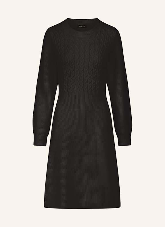APART Strickkleid SCHWARZ