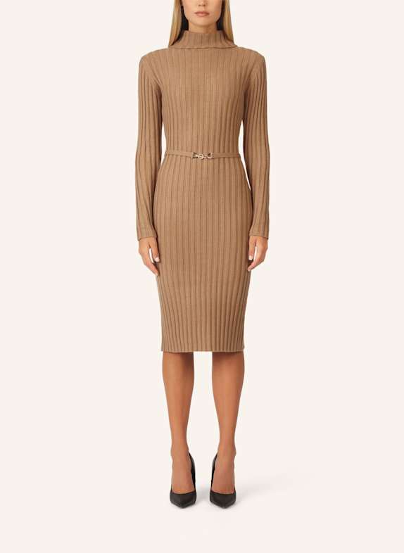 APART Midistrickkleid CAMEL