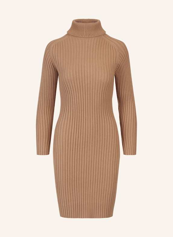 APART Rippenstrickkleid CAMEL
