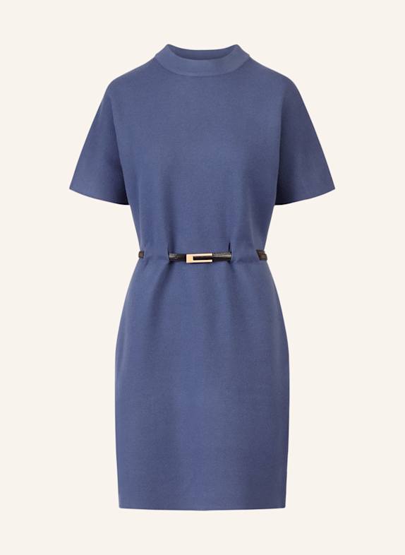 APART Strickkleid mit Gürtel BLAU