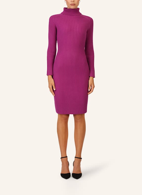 APART Rippenstrickkleid LILA