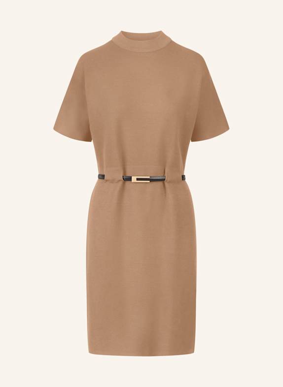 APART Strickkleid mit Gürtel CAMEL