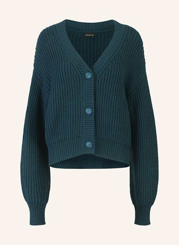 APART Oversized Strickjacke DUNKELGRÜN