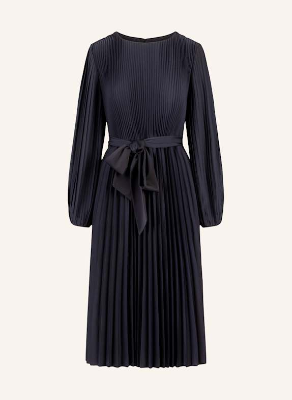 APART Midi Plisseekleid DUNKELBLAU