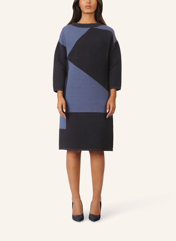 APART Colorblocking Strickkleid DUNKELBLAU
