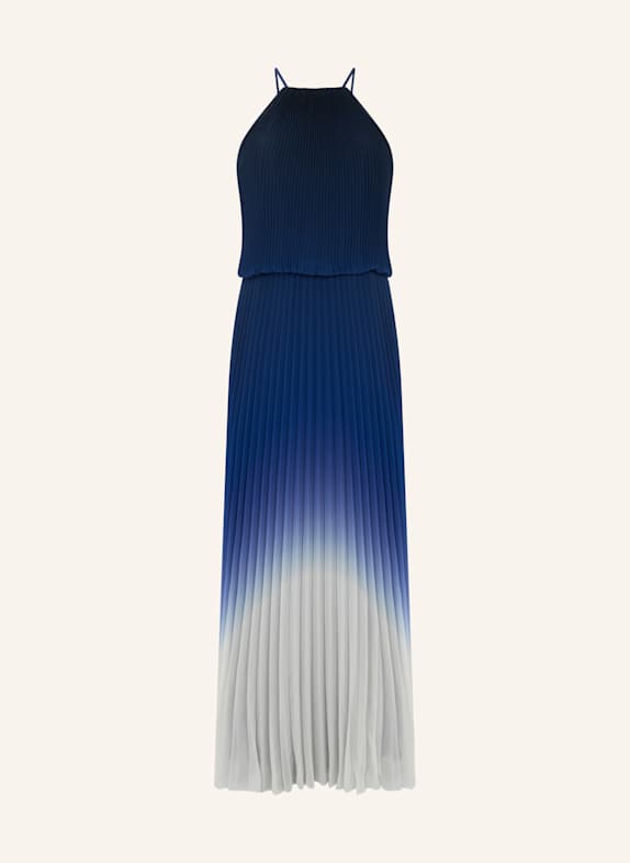 APART Langes Chiffonkleid DUNKELBLAU