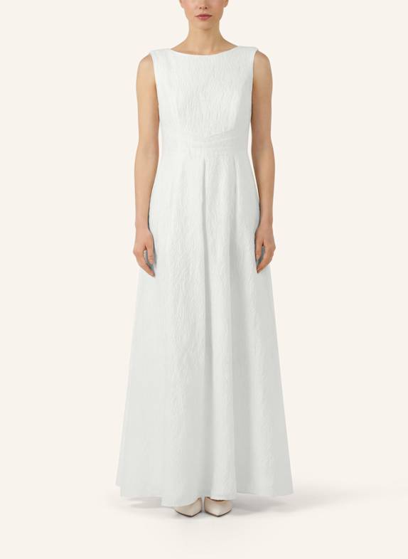 APART Langes Jacquardkleid CREME