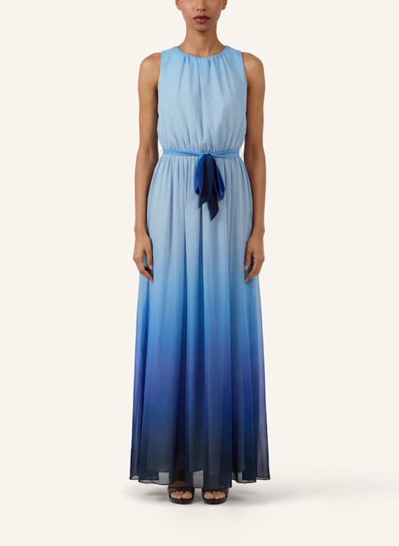 APART Chiffonkleid HELLBLAU/ HELLGRÜN/ WEISS