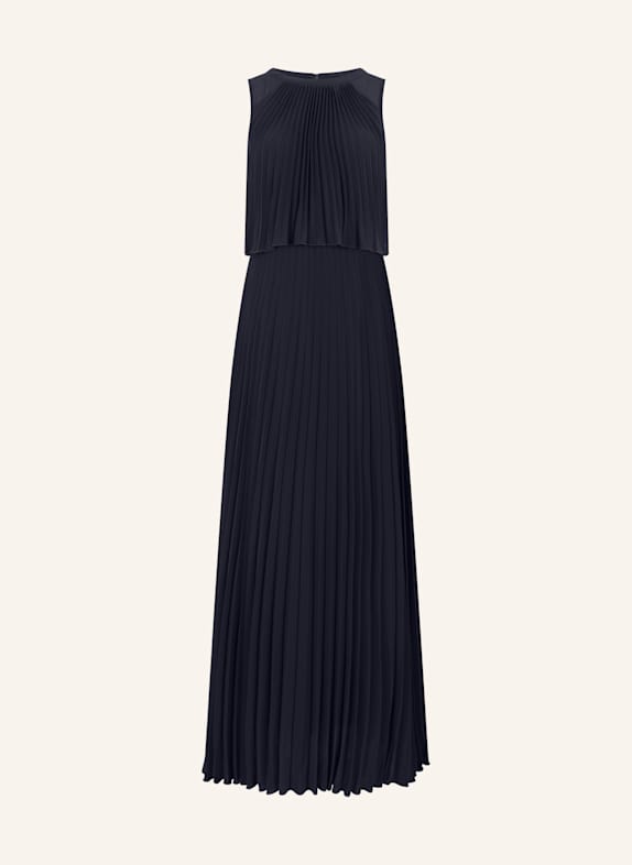 APART Langes Chiffonkleid DUNKELBLAU