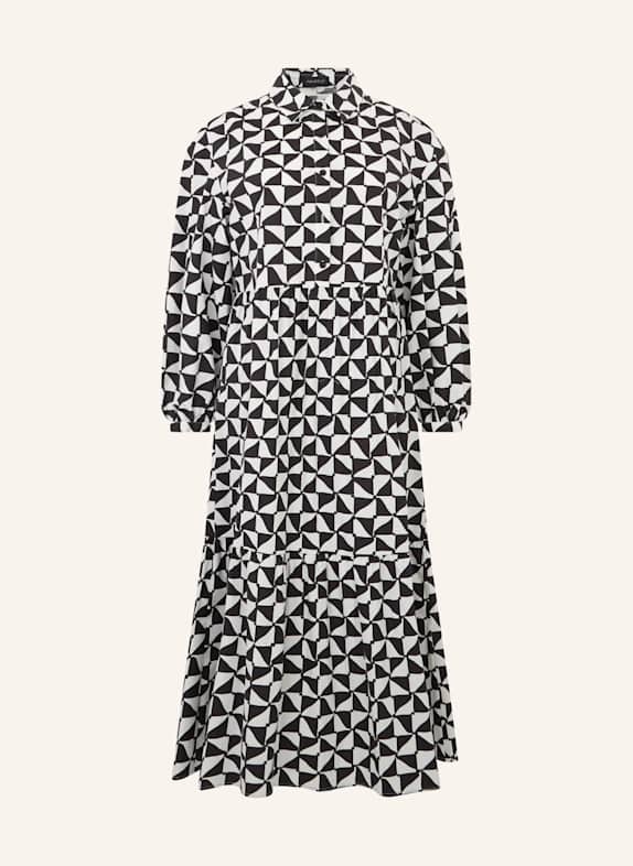 APART Midi Kleid SCHWARZ/ CREME