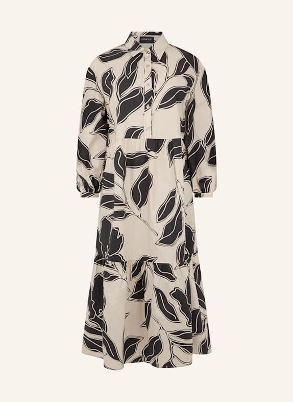 APART Midi Kleid BEIGE/ SCHWARZ