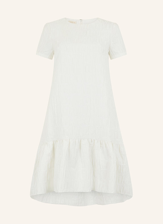 APART Kurzes Cloqué Kleid CREME