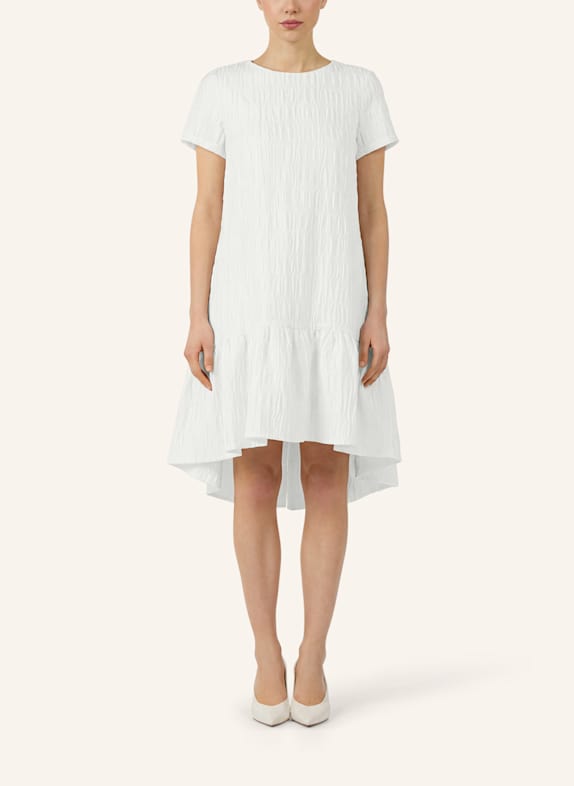 APART Kurzes Cloqué Kleid CREME