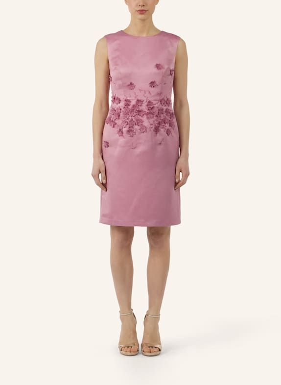 APART Etuikleid mit 3D Blumen ROSÉ