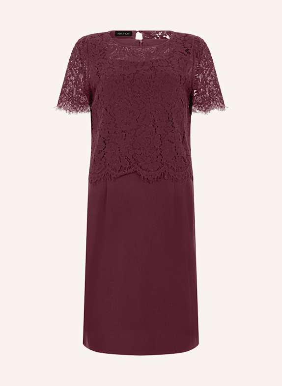 APART Etuikleid mit Spitzenjäckchen ROT