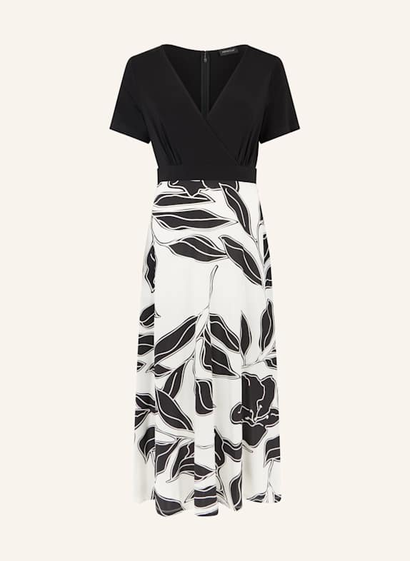 APART Midi Jerseykleid SCHWARZ/ CREME