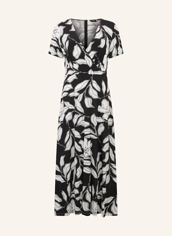 APART Midi Jerseykleid SCHWARZ/ CREME