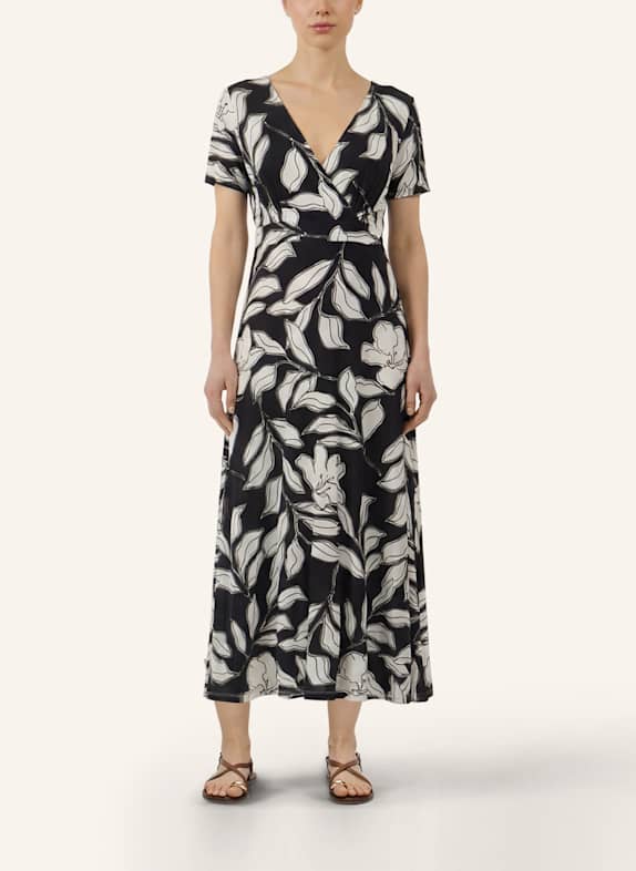 APART Midi Jerseykleid SCHWARZ/ CREME