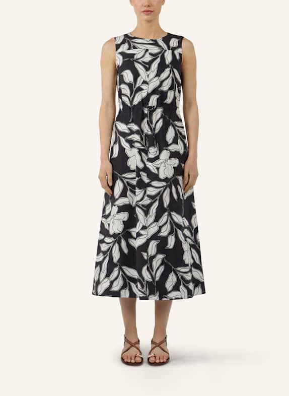 APART Midi Kleid SCHWARZ/ CREME