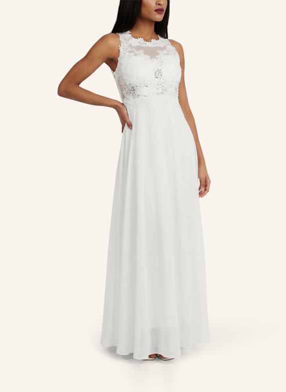 APART Abendkleid mit Spitze CREME