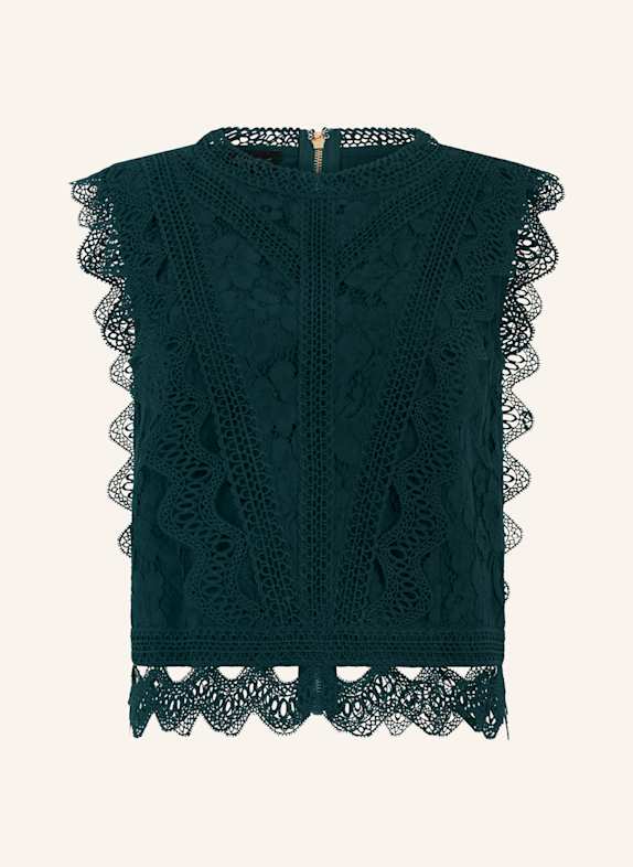 APART Spitzentop DUNKELGRÜN