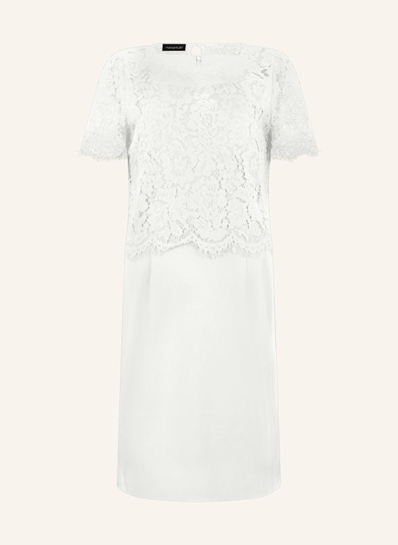 APART Etuikleid mit Spitzenjäckchen CREME