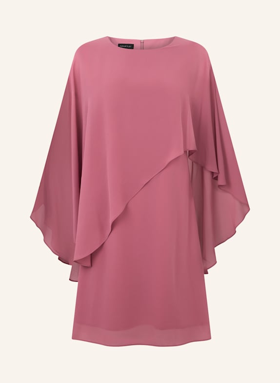 APART Chiffonkleid mit Cape ROSÉ