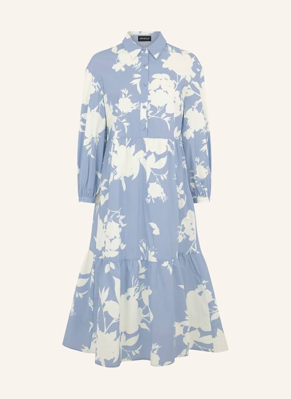APART Midi Kleid HELLBLAU/ CREME
