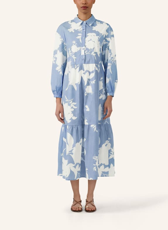 APART Midi Kleid HELLBLAU/ CREME