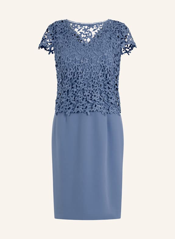 APART Etuikleid mit Spitzenjäckchen HELLBLAU