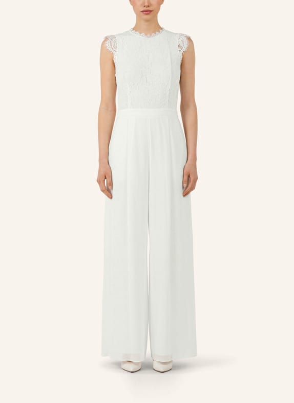 APART Overall mit Spitzenoberteil CREME
