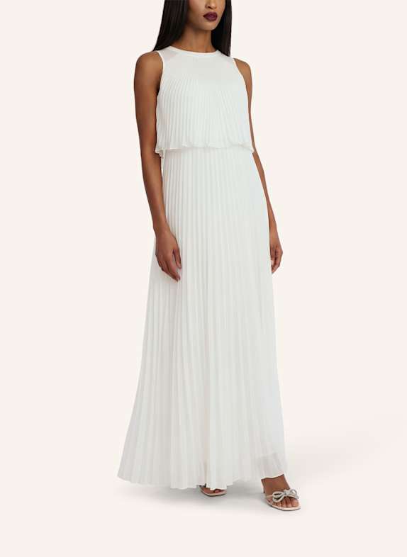 APART Langes Chiffonkleid CREME