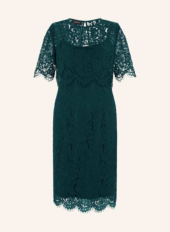 APART Spitzenkleid mit Spitzenjacke DUNKELGRÜN