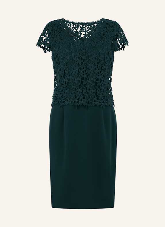 APART Etuikleid mit Spitzenjäckchen DUNKELGRÜN