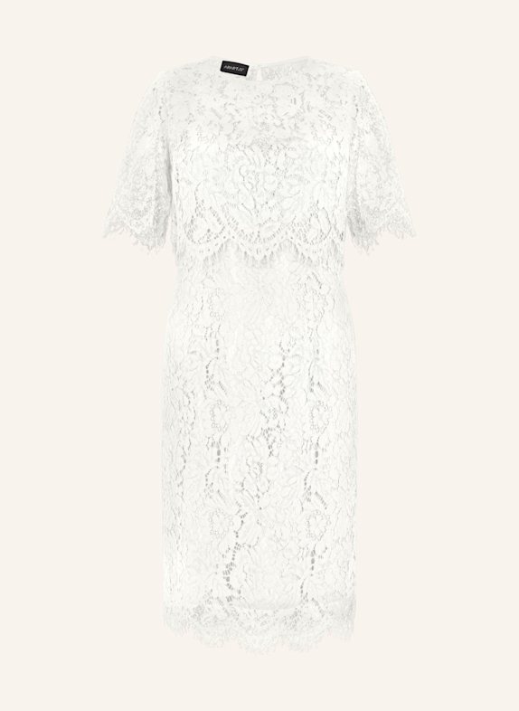 APART Spitzenkleid mit Spitzenjacke CREME