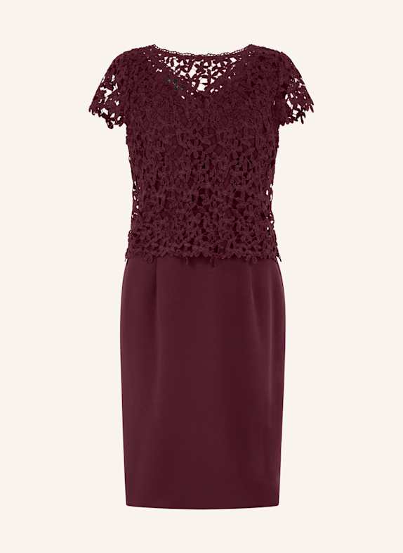 APART Etuikleid mit Spitzenjäckchen ROT