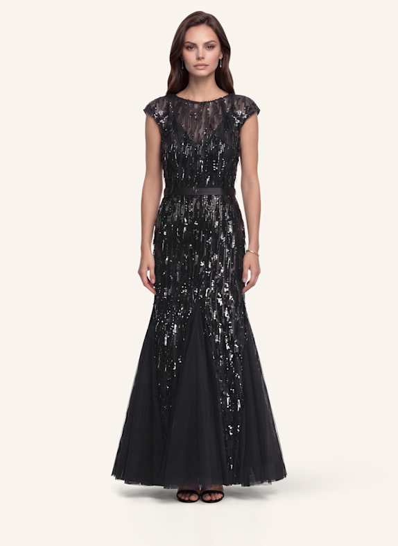 APART Brautkleid mit Paillettenstickerei und Tüll-Godets SCHWARZ