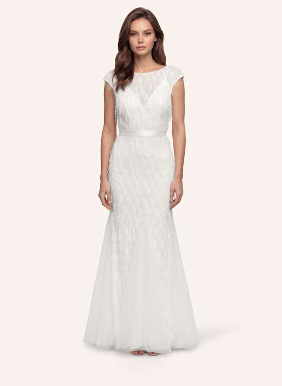 APART Brautkleid mit Paillettenstickerei und Tüll-Godets CREME